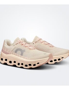 On Cloudmonster Running Shoes In Moon Fawn Cushioned Comfort Women's Size 9 $170